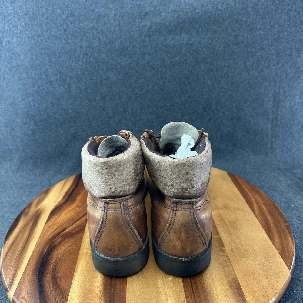 Vtg Georgia Boot Carbo Tec Mens Brown Leather Work Boots Sz 11 Made in USA